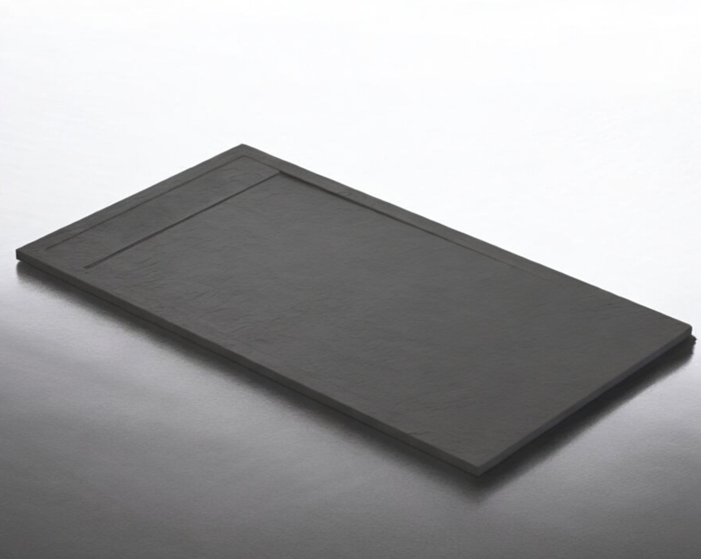 Plato de ducha Stone Quartz Mérida acabado Pizarra Becrisa, color Antracita, sobrio, resistente y sofisticado, Errefe Home