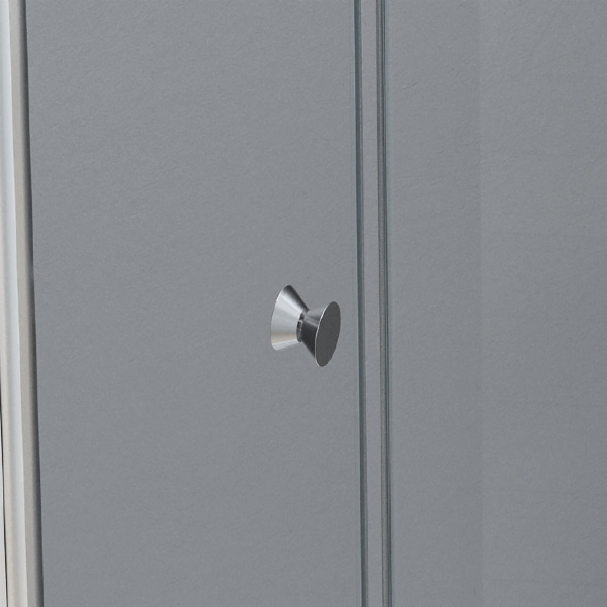 Tirador BOTON cromo mampara de ducha NIJAR Becrisa, 1 puerta plegable, diseño moderno, Errefe Home