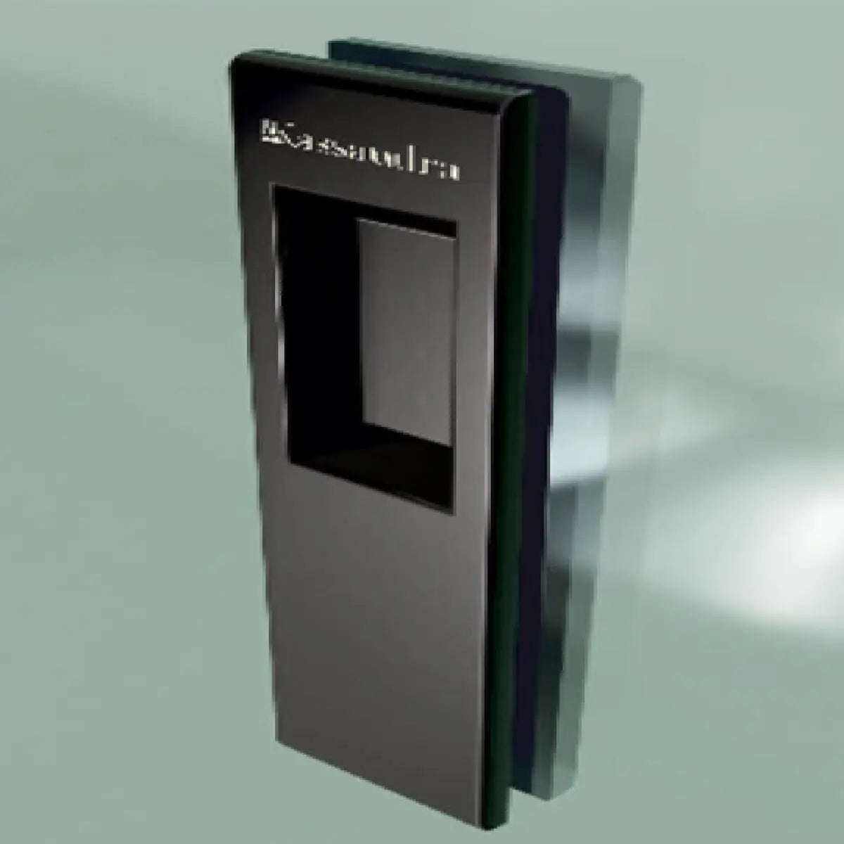 Tirador mampara de ducha Siena Kassandra, frontal 1C-1F, negro mate, para mayor apertura, Errefe Home