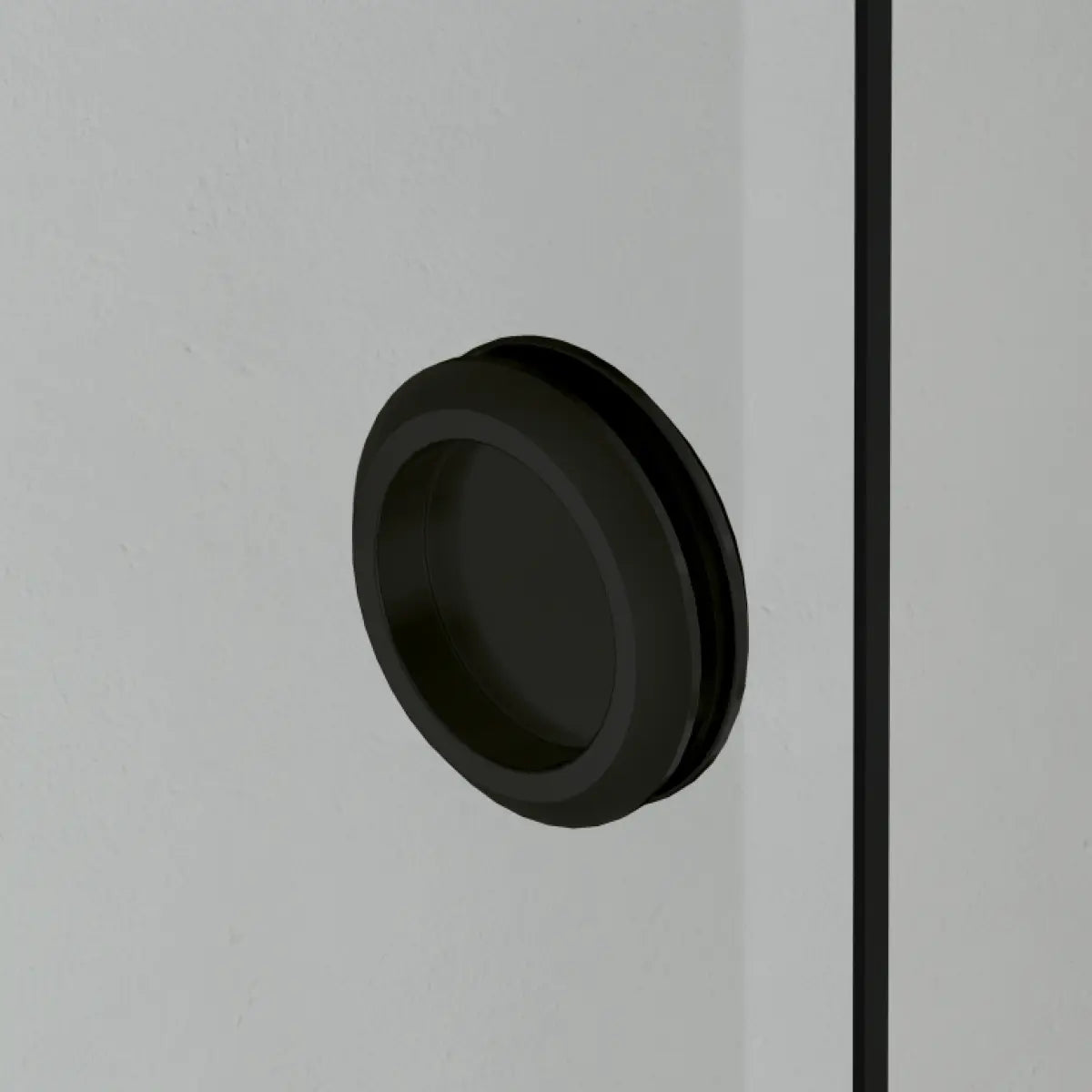 Tirador Uñero Mampara de ducha Yaiza Becrisa, acabado negro, diseño versatil y práctico Errefe Home