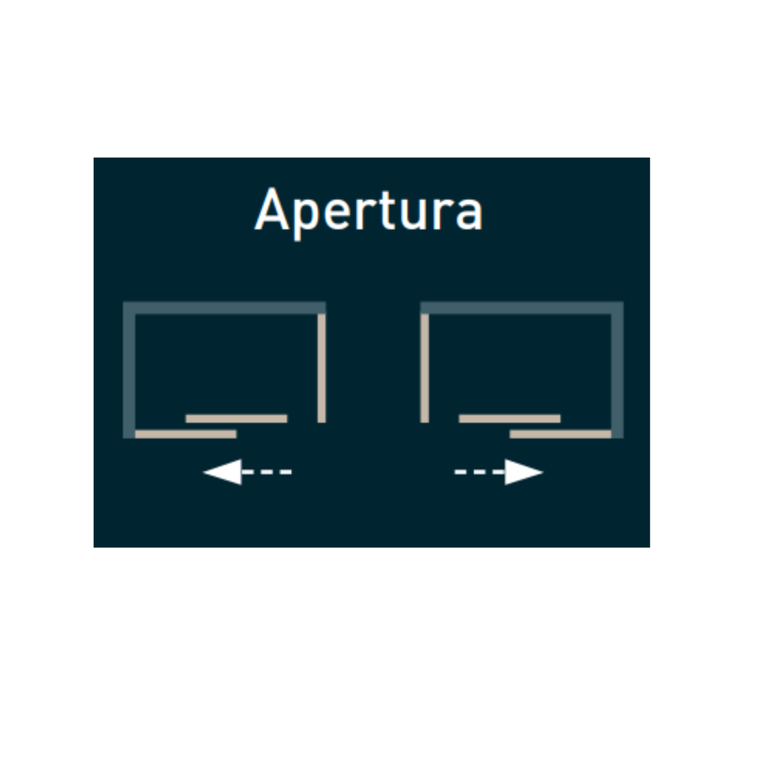 Esquema mamparas reversibles instalación izquierda derecha ambos sentidos guía técnica Errefe Home