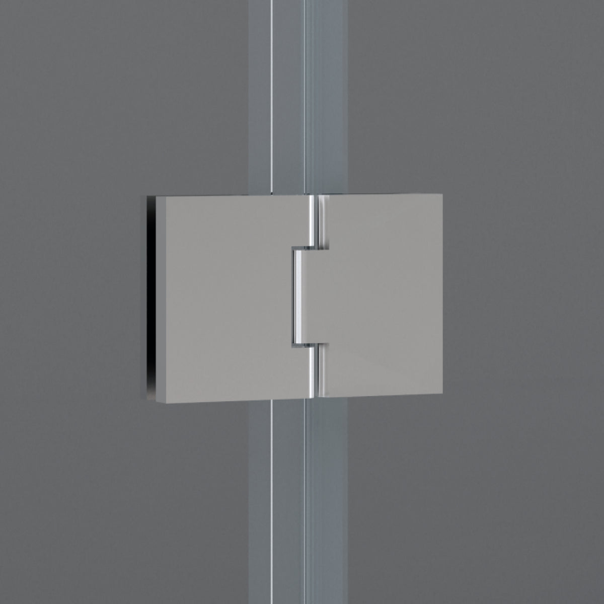 Bisagra doble cromo Mampara de bañera Zahara Becrisa, panel abatible, diseño minimalista y estilizado, Errefe Home