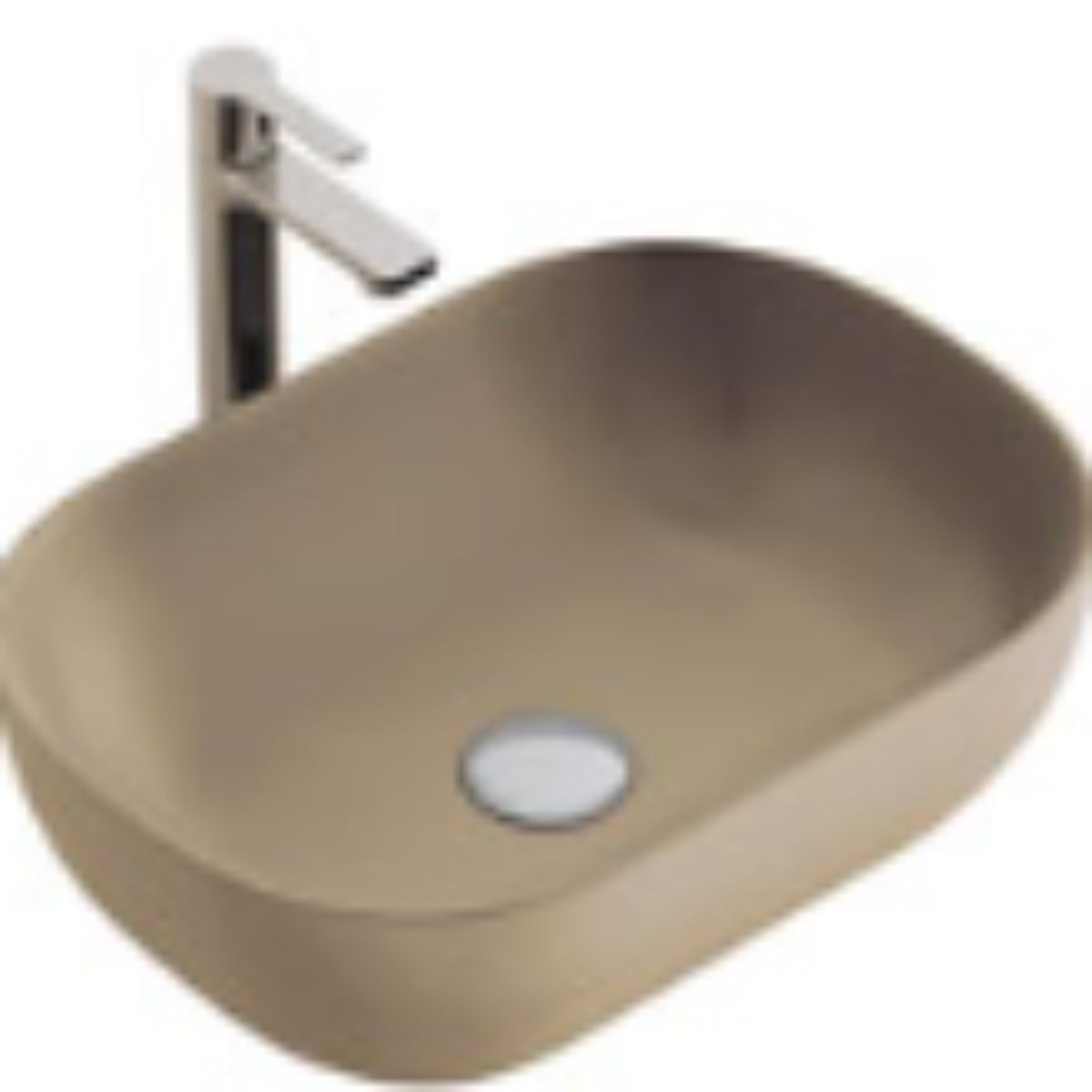 Lavabos sobre encimera Kolores color cafe para muebles de baño Avila Dos, Errefe Home