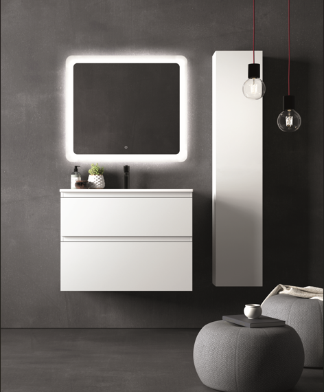 Columna Colección Carmen 1 puerta color blanco 150x30x25 cm Avila Dos Errefe Home