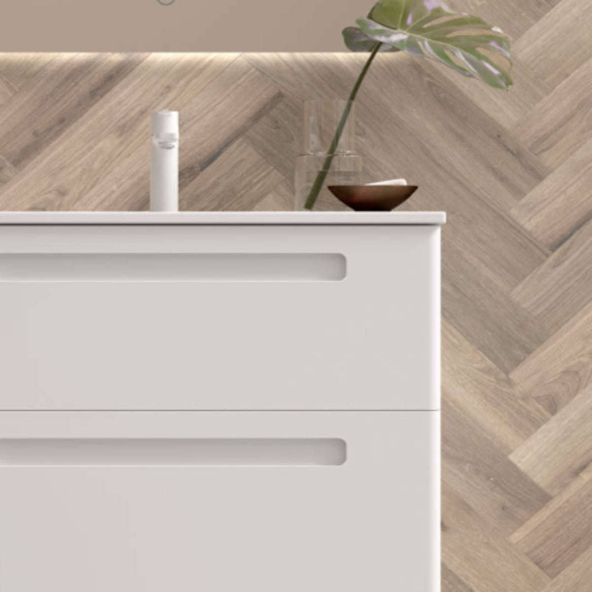 Detalle mueble baño París acabados calidad construcción diseño elegante Errefe Home