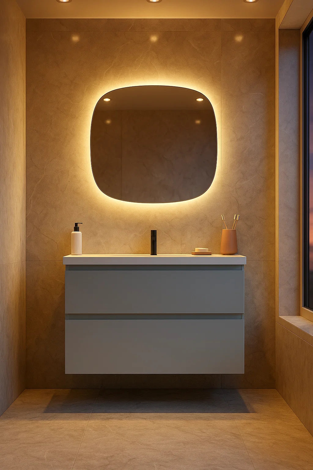 Mueble de baño Coleccion Esssence de Avila Dos. Elegante y minimalista. Errefe Home