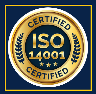 Logo certificado ISO 14001 estándar internacional gestión ambiental calidad Errefe Home