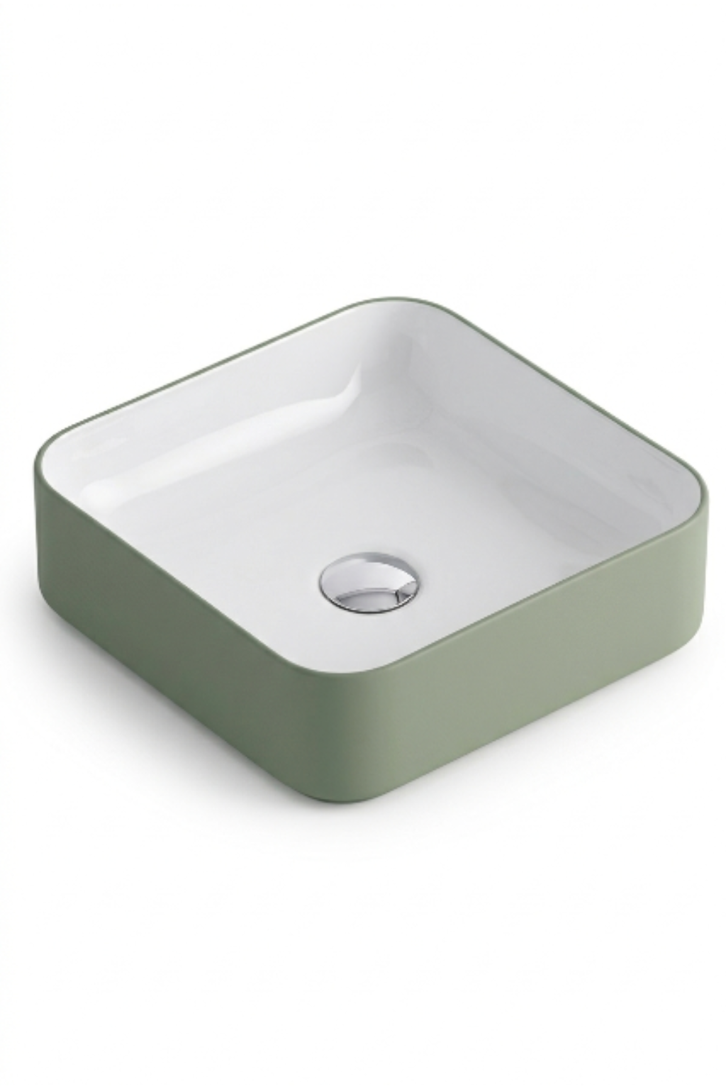 Lavabo KOLORES KUADRADO BICOLOR sobre encimera para muebles de baño Avila Dos - Errefe Home