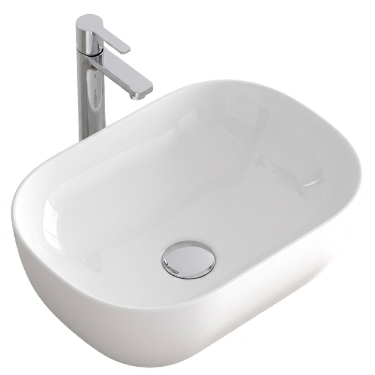 Lavabo KOLORES sobre encimera color K-BLANCO para muebles de baño Avila Dos - Errefe Home