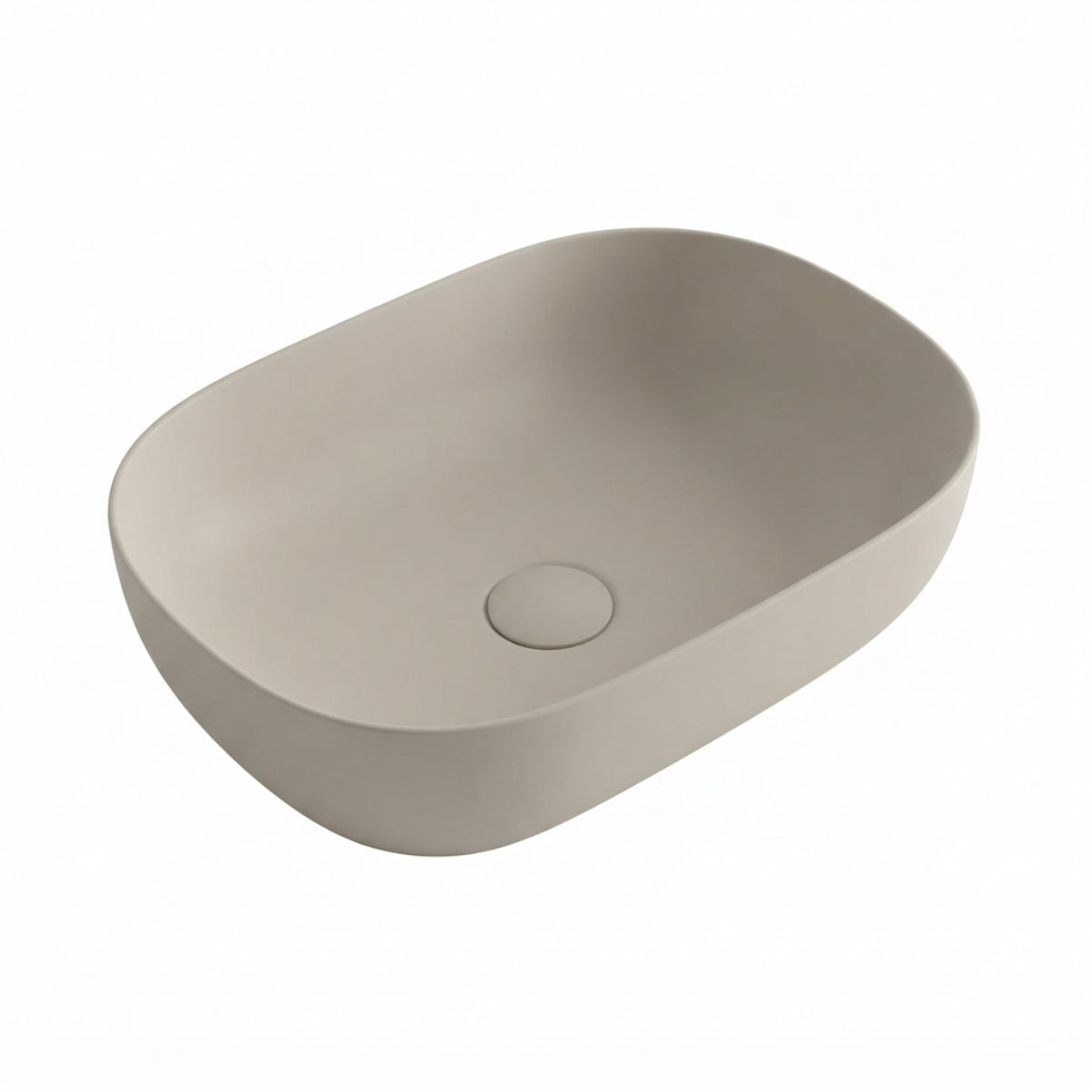 Lavabo de porcelana beige PETRA de 45.5 x 32.5 x 13.5 cm. Avila Dos - Errefe Home