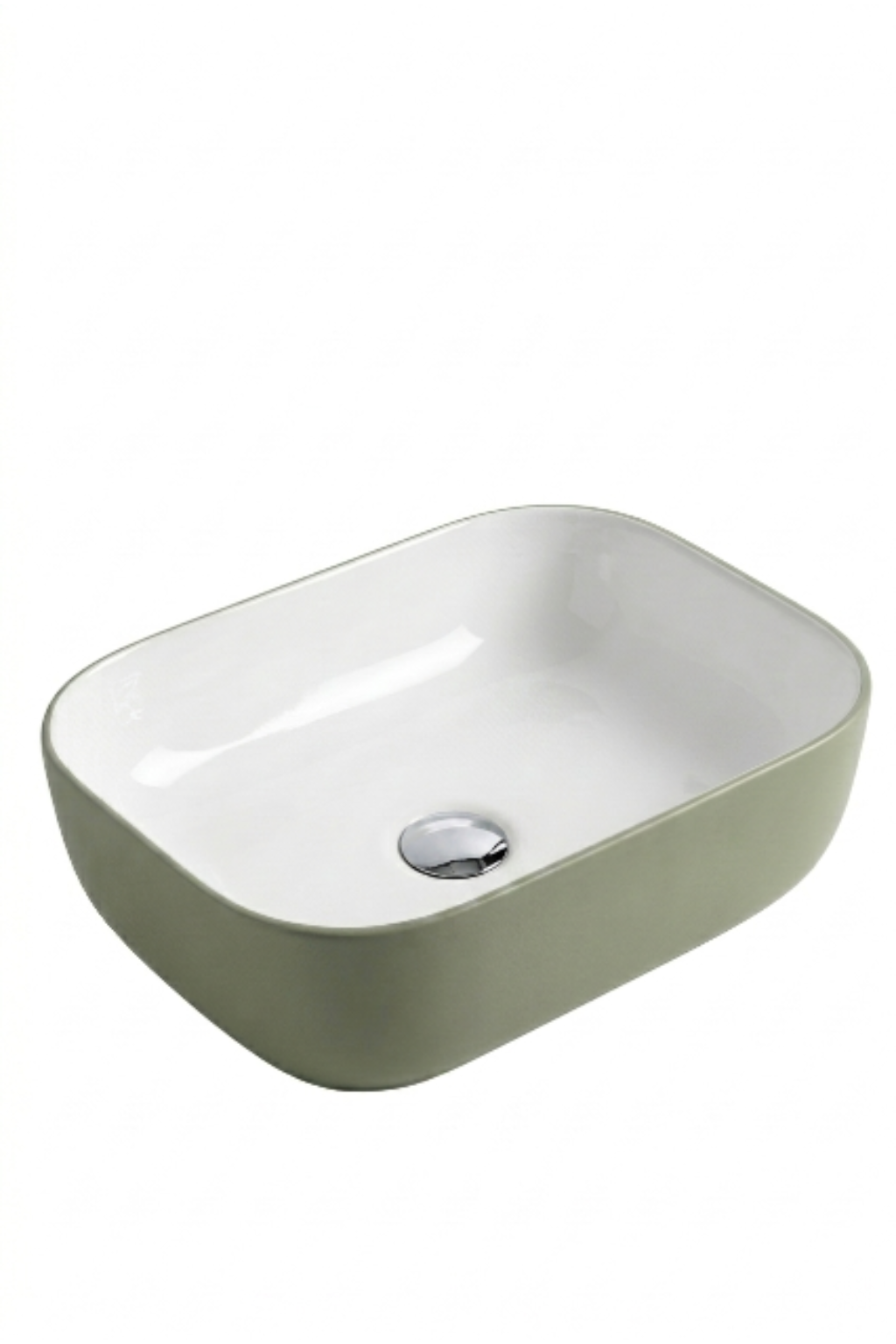 Lavabo KOLORES OVALADO BICOLOR sobre encimera para muebles de baño Avila Dos, Errefe Home