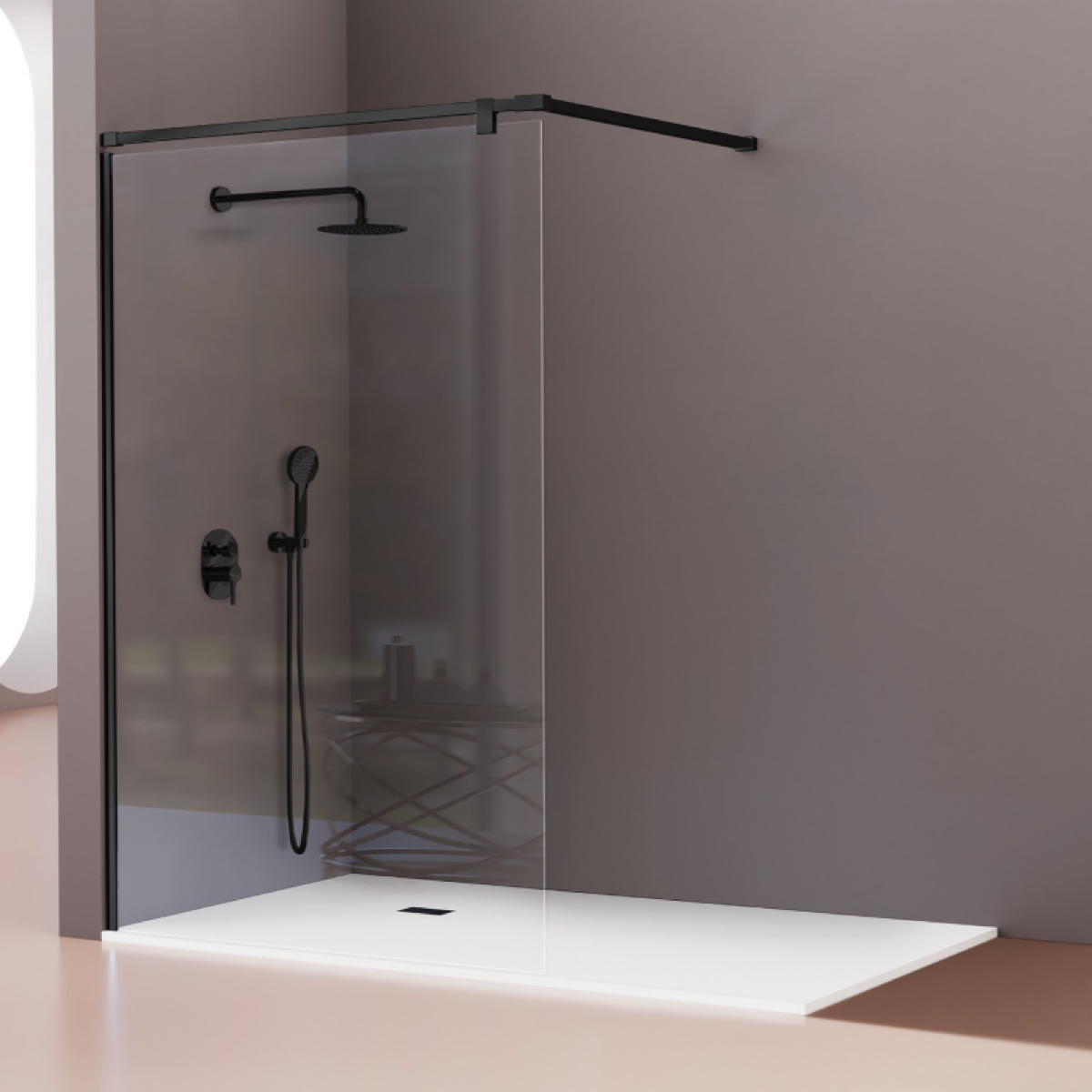 mampara-ducha-vidrio-fijo-barra-90º-Fresh-Salomon-90-inox-negro-mate.webp