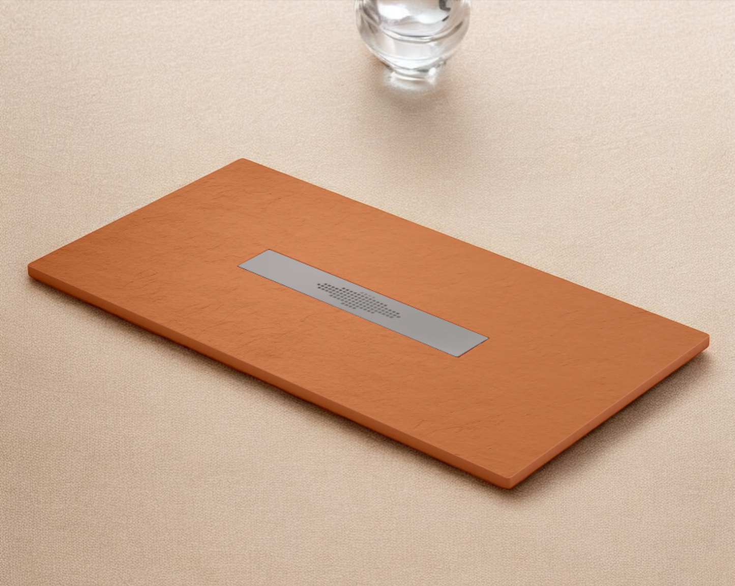 Plato de ducha Stone Quartz  Pizarra Becrisa, color Sunset, duradero, fácil de limpiar y funcional, Errefe Home