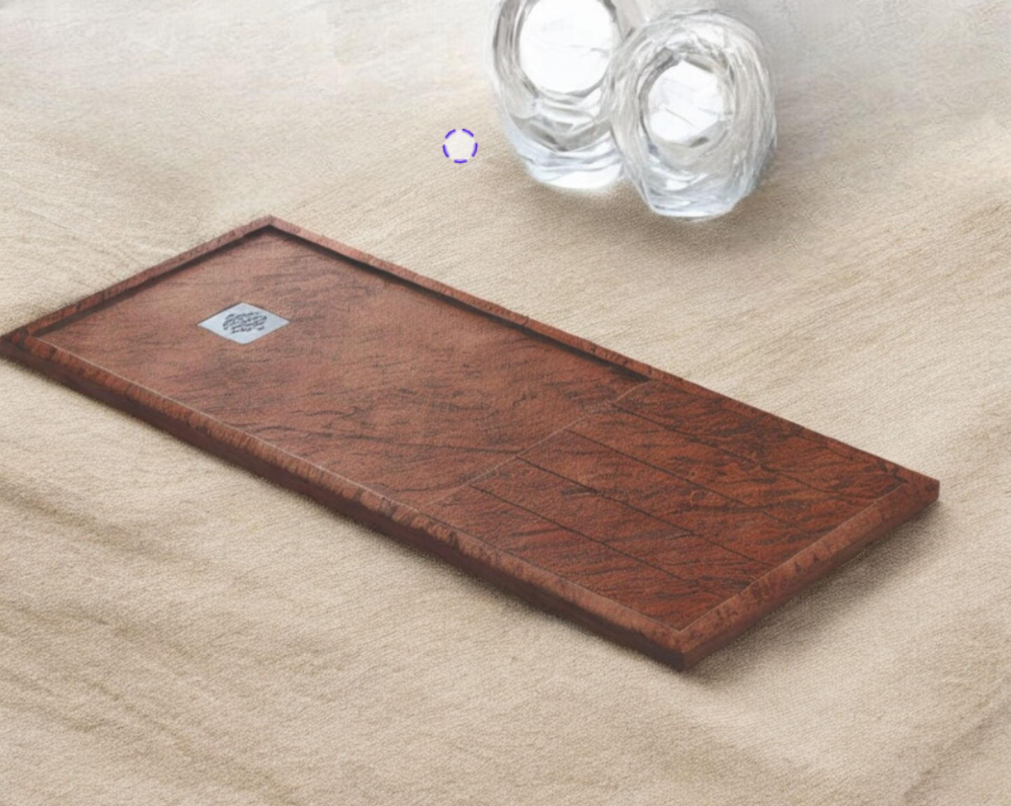 Plato de ducha Stone Quartz Tarragona Becrisa, color Cobre, sofisticado, resistente y práctico, Errefe Home