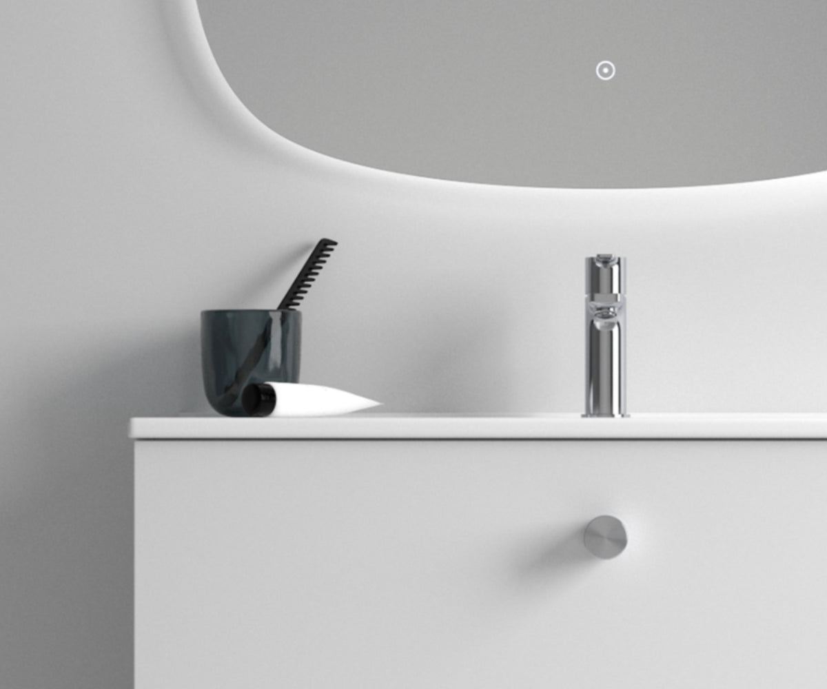 Tirador Rondo cromo mate Carmen lavabo integrado Avila Dos Errefe Home