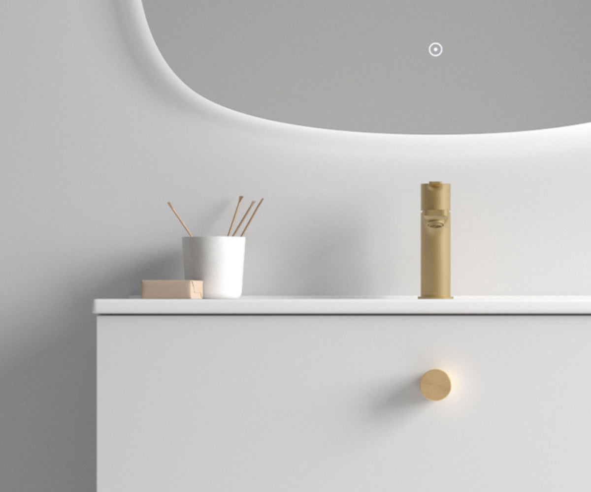 Ttirador Rondo dorado Carmen lavabo integrado Avila Dos Errefe Home